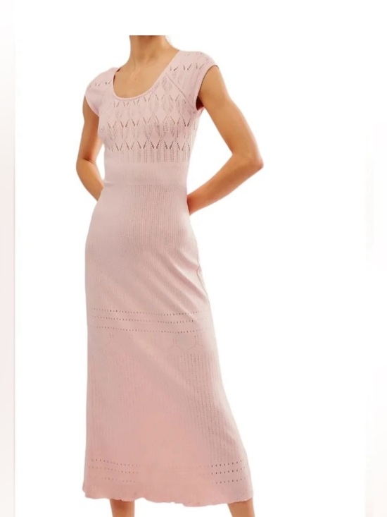 Free People Dresses & Skirts - FREE PEOPLE Robin Seamless Bodycon Midi Rose Petal Pink Dress- size xs/s